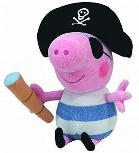 TY 46152 Peppa Pig Мягкая игрушка Пират Джорж, 15 см