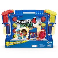 Hasbro E9122 Настольная игра Собери 4, Nerf 