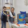 Hasbro E9122 Настольная игра Собери 4, Nerf 