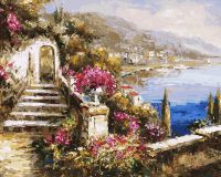 Раскраски по номерам Вид на море, 50*40 см
