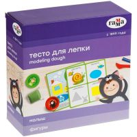 Гамма 0509208 Тесто для лепки Гамма Малыш Фигуры с карточками 5 цветов