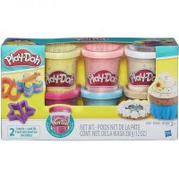 Hasbro B3423 Пластилин Play-Doh Игровой набор из 6 баночек с конфетти