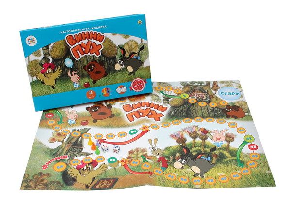Рыжий кот ИН-5032 Игра настольная. Союзмультфильм. Лучшие игры-ходилки. "Винни Пух"