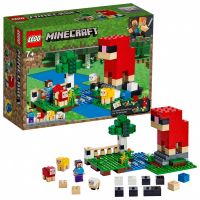 Lego Minecraft 21153 Конструктор Лего Майнкрафт Шерстяная ферма, 260 деталей