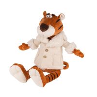 Maxitoys MT-MRT022102-20 Мягкая Игрушка Maxitoys Luxury, Тигр Гоша в Бежевой Дубленке, 20 см СИМВОЛ ГОДА 2022