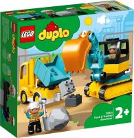 LEGO (Лего) 10931-L Конструктор LEGO DUPLO Town Грузовик и гусеничный экскаватор