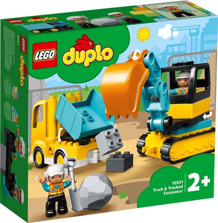 LEGO (Лего) 10931-L Конструктор LEGO DUPLO Town Грузовик и гусеничный экскаватор LEGO (Лего) 10931-L Конструктор LEGO DUPLO Town Грузовик и гусеничный экскаватор