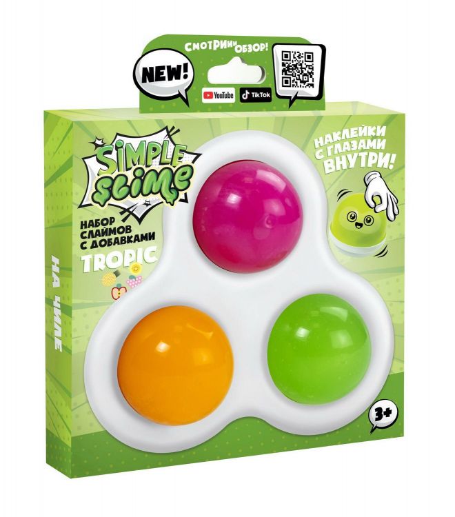 Slime S130-71 Набор для эксперементов Simple Slime Tropic 175г
