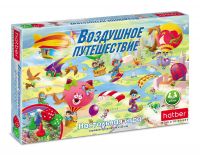 Hatber Ин2-25185 Настольня игра Hatber ходилка Воздушное путешествие с кубиком и фишками 62*40 см в подарочной коробке