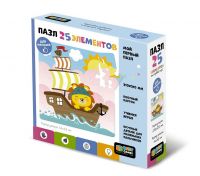 ORIGAMI 06742 Пазл ORIGAMI Baby Games Капитан Лев 16 элементов