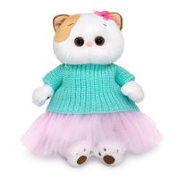 BUDI BASA LK24-083 Мягкая игрушка BUDI BASA Кошка Ли-Ли в вязаной кофте