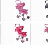Melobo 8805 Коляска Buggy Boom Mixy для кукол, с козырьком, корзинкой для игрушкек