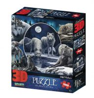 Prime 3D 32525-SBM Пазл 3D 500 Коллаж "Волки»