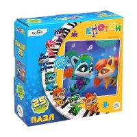 ORIGAMI 06880 Пазл ORIGAMI Енотки Танец с веерами 25 элементов