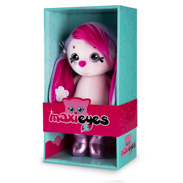 Maxitoys MT-MRT081902-22 Maxi Eyes Мягкая игрушка Зайка Айя, 22 см