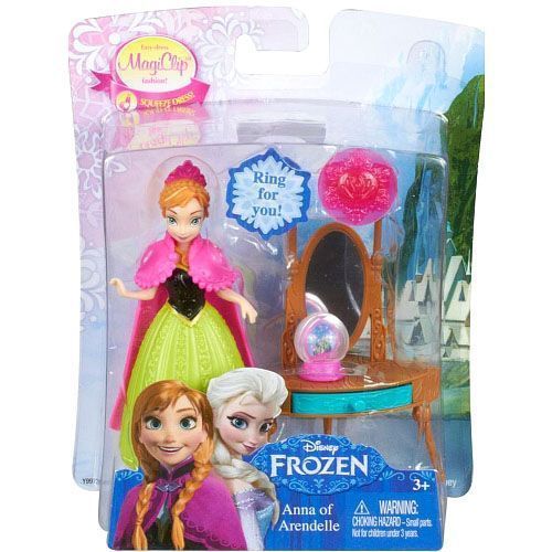 Mattel Y9973 Холодное сердце Мини-кукла Анна из Аренделла, 10 см
