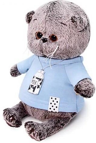 BUDI BASA BB-057 Мягкая игрушка BUDI BASA Кот Басик BABY в голубой футболке 20см