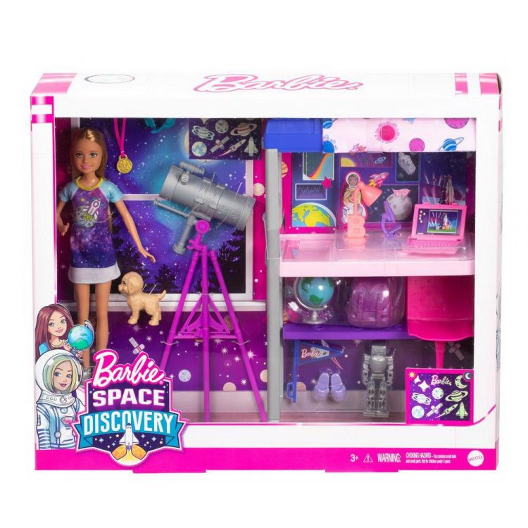Mattel GTW33 Игровой Набор Mattel Barbie Спальня Космос с куклой Стейси, телескопом и кроватью