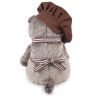BUDI BASA Ks19-063 Мягкая игрушка Кот Басик бариста, 19 см