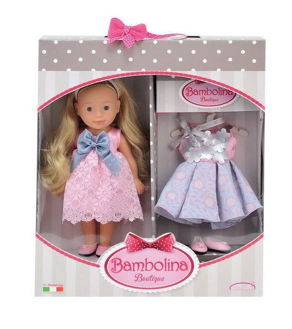 Dimian BD1622 Кукла BAMBOLINA BOUTIQUE набор маленькая модница, 30 см