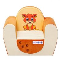 PAREMO PCR316-04 Кресло игровое PAREMO Котенок, Бежевый+Оранжевый