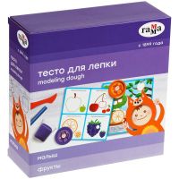 Гамма 0509205 Тесто для лепки Гамма Малыш Фрукты с карточками 5 цветов