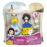 Hasbro B5330 Мини-кукла Принцесса Диснея Белоснежка с модными аксессуарами, 8 см