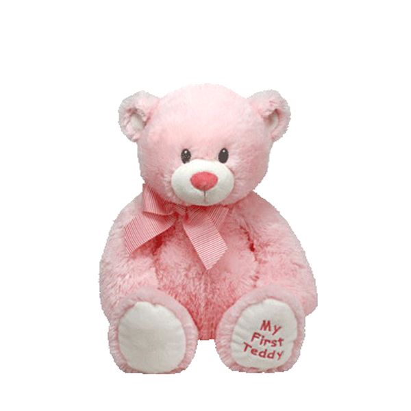 TY 50066пц Мягкая игрушка Медвежонок My First Teddy (розовый) Classic, 20 см