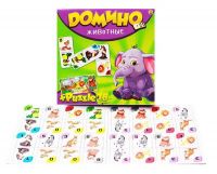 Рыжий Кот ИН-6757 Игра настольная Домино Животные