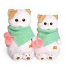 BUDI BASA LK24-023 Мягкая игрушка Кошечка Ли-ли в бирюзовом снуде, 24 см