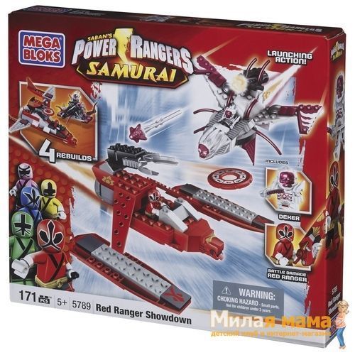 Mega Bloks 05789 Набор Могучие рейнджеры "Поединок" (красный)