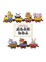 Woodlandtoys 145106 Игровой набор Woodlandtoys Хоровод Поезд с животными 13*10*5 см