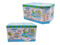 ABtoys PT-01109 Помогаю Маме Кухня-мини с раковиной, плитой, духовкой и аксессуарами, со светом и звуком