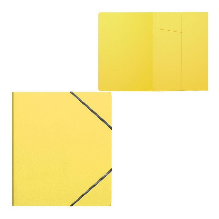 ErichKrause 47427ЕК Папка ErichKrause Neon на резинках пластиковая A5+ цвет желтый