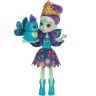 Mattel DYC76 Энчантималс Кукла Пэттер Павлина с любимой зверушкой, 15 см