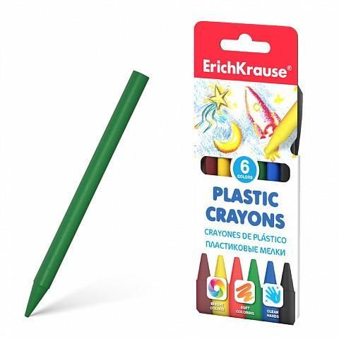 ErichKrause 50525ЕК Мелки ErichKrause пластиковые 6 цветов ErichKrause 50525ЕК Мелки ErichKrause пластиковые 6 цветов