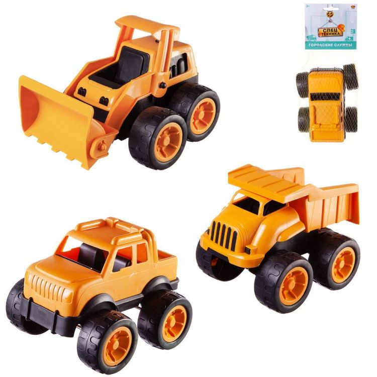 ABtoys (АБтойс) C-00466 Машинка инерционная Abtoys Cпецтехника желтая с большими колесами, 3 вида ABtoys (АБтойс) C-00466 Машинка инерционная Abtoys Cпецтехника желтая с большими колесами, 3 вида